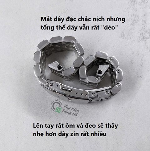  Dây thép linh kiện kiểu Super Engineer đặc xịn dành cho Seiko Samurai 44mm 