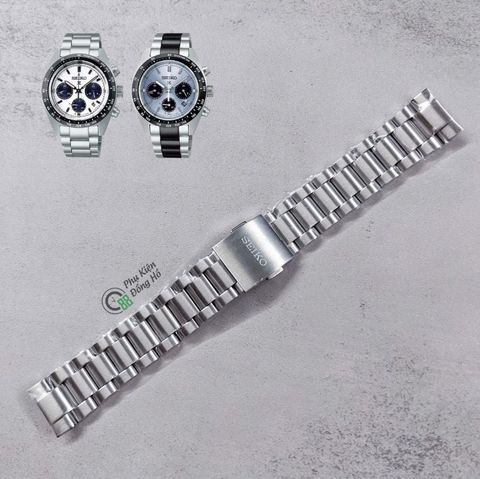  Dây thép chính hãng Seiko SpeedTimer 39mm màu thép và thép-đen limited (SSC813, SSC909, ...) 