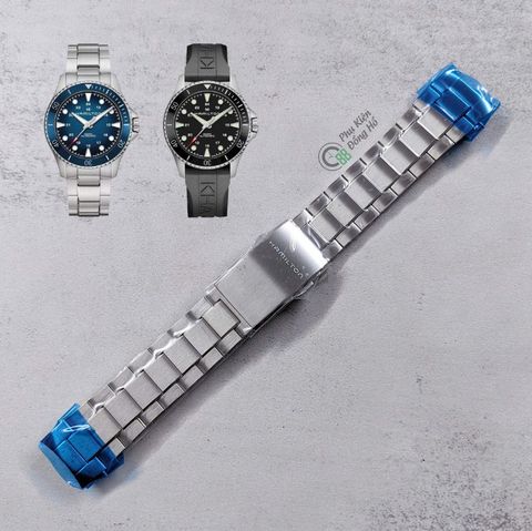  Dây thép chính hãng đồng hồ Hamilton Khaki Navy Scuba Ceramic 43mm 
