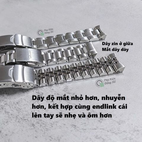  Dây thép đặc xịn cho Seiko SpeedTimer 41mm (SSC911, SSC939, SSC947, ...) 