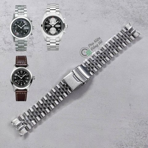  Dây thép Jubilee đặc xịn dành cho đồng hồ Hamilton Khaki Field 38mm 