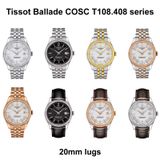  Dây thép cao cấp kiểu zin dành cho Tissot Ballade COSC 20mm (T108.408, ...) 