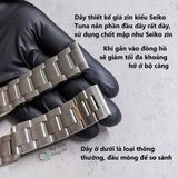  Dây thép linh kiện kiểu giả zin Seiko Tuna loại tốt đầu thẳng gắn được nhiều loại đồng hồ size 22mm 