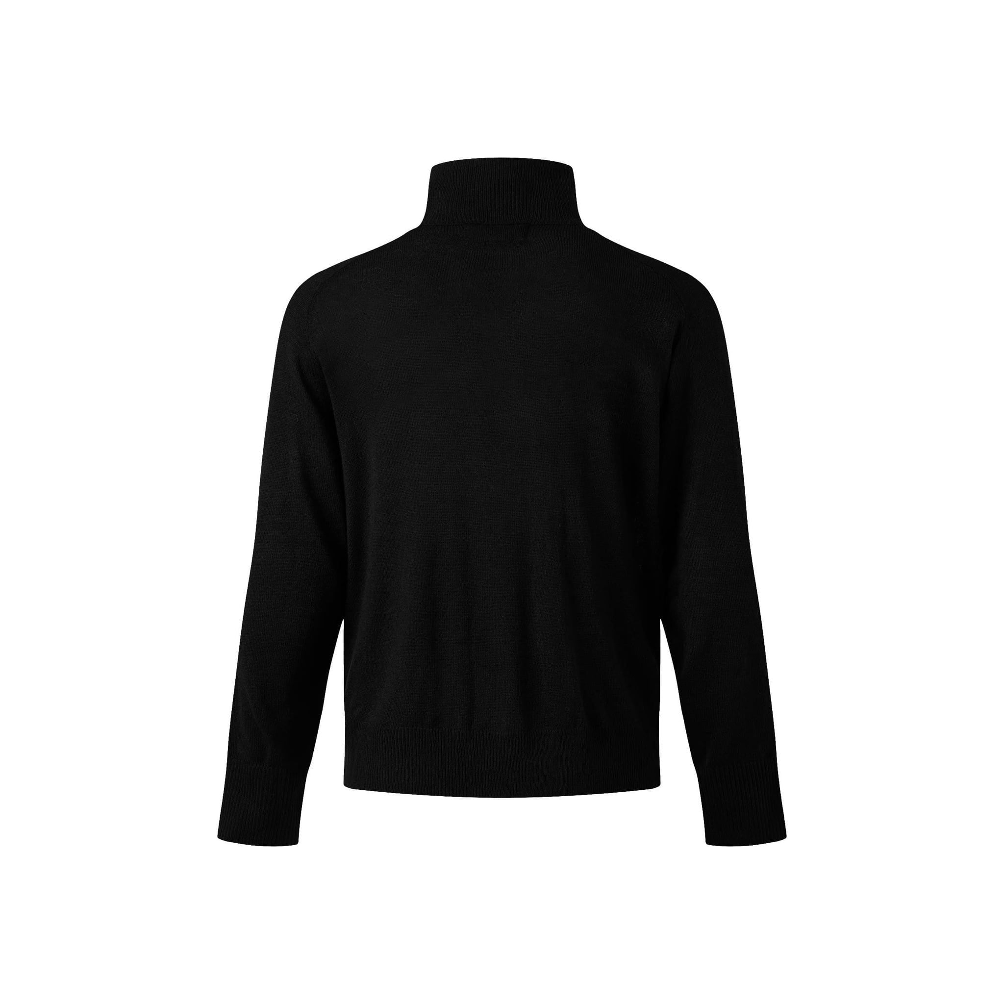  MAVERIK®  LONG SLEEVE HALF ZIP KNIT SHIRT ( BLACK ) 