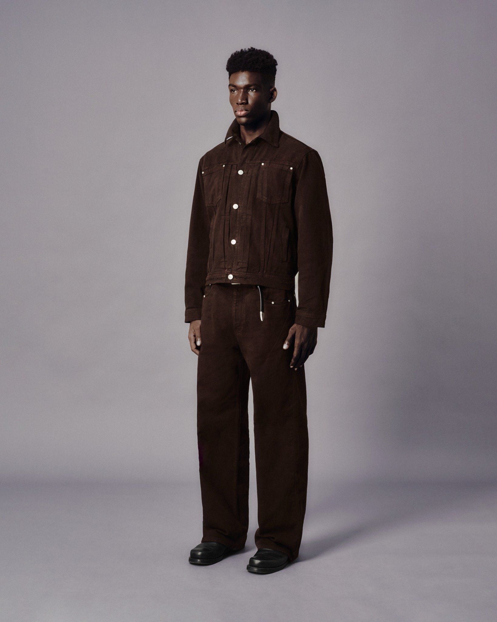  MAVERIK® TRUCKER DENIM JACKET ( MOCHA ) 