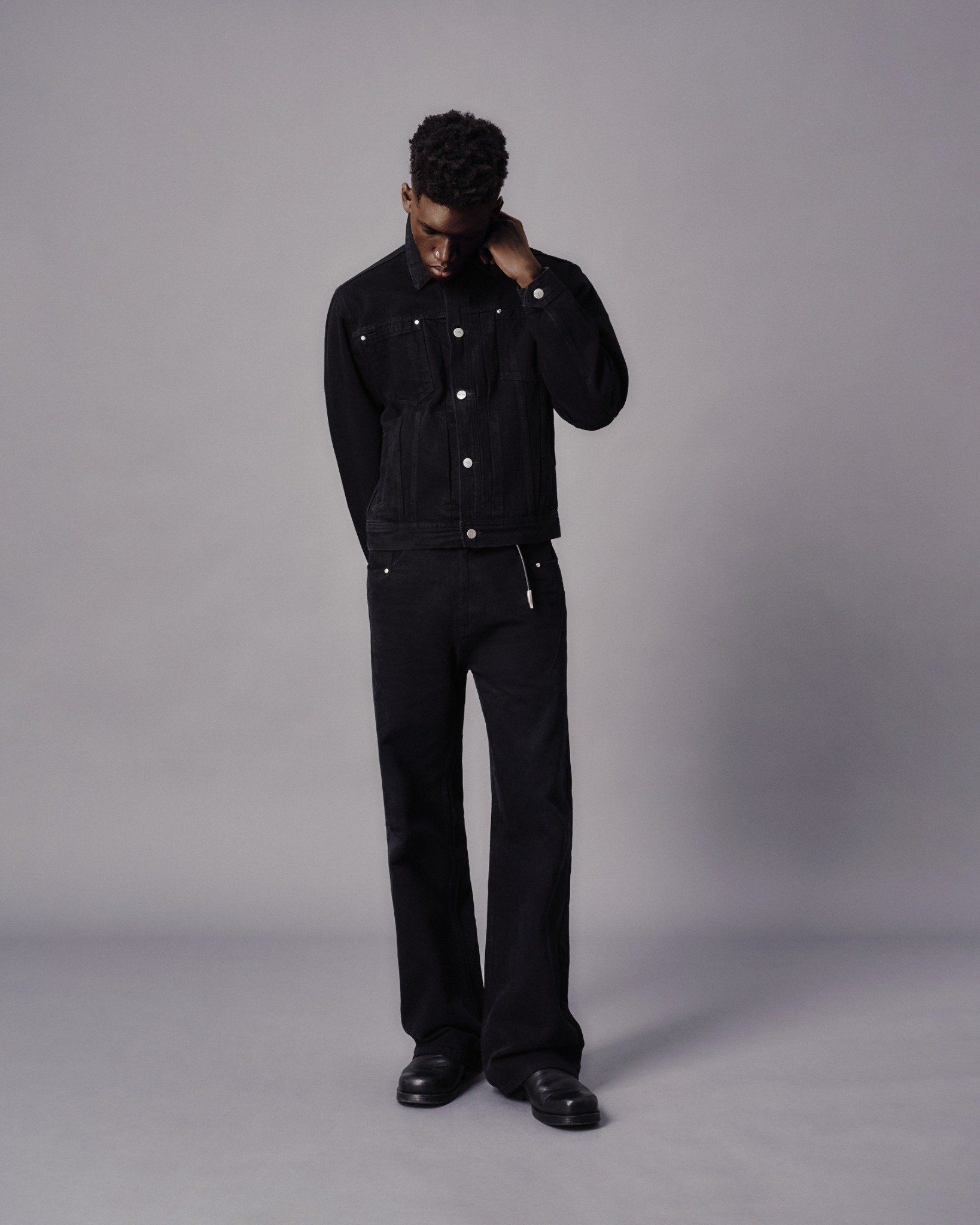  MAVERIK® LOOSE FIT DENIM PANTS ( BLACK ) 