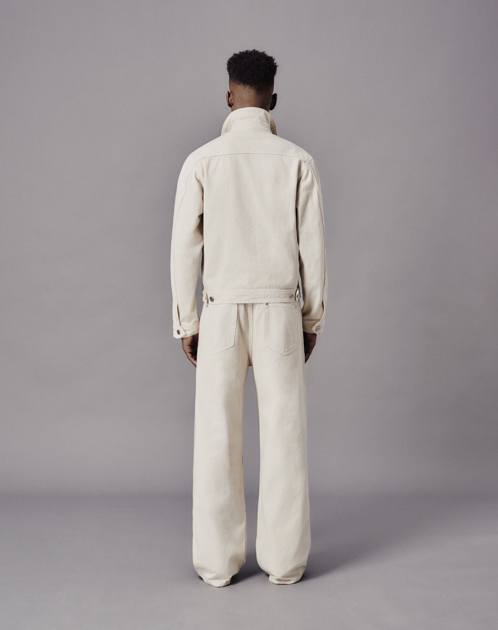  MAVERIK® TRUCKER DENIM JACKET ( CREAM WHITE ) 