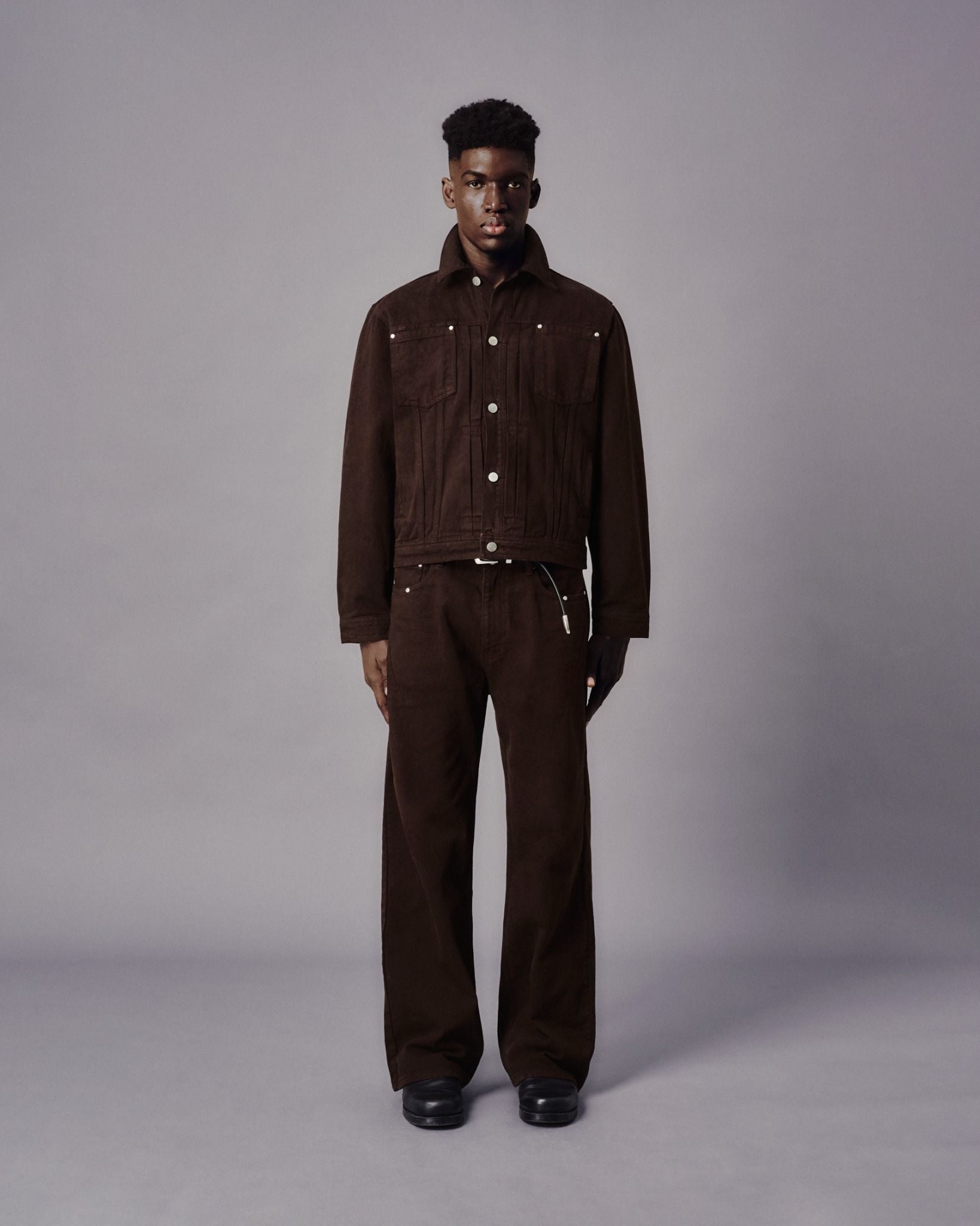  MAVERIK® TRUCKER DENIM JACKET ( MOCHA ) 