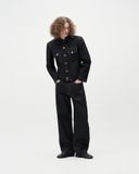  MAVERIK® BLACK TRUCKER RAW DENIM JACKET 