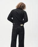  MAVERIK® BLACK TRUCKER RAW DENIM JACKET 