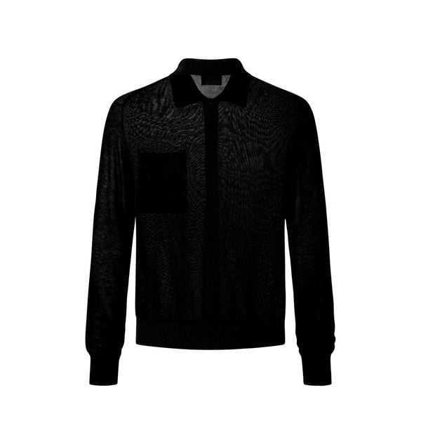  MAVERIK® LONGSLEEVES KNIT SHIRT ( BLACK ) 