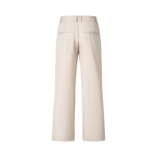 MAVERIK® PLEATED FLARED TROUSERS ( CREAM ) 