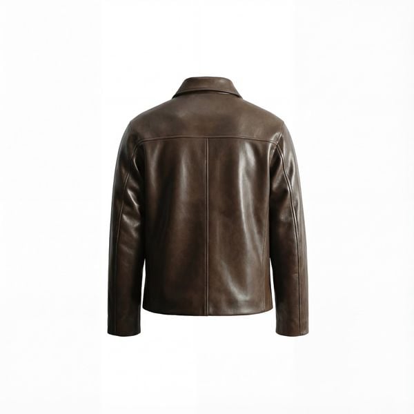  MAVERIK® SECOND SKIN LEATHER ZIP JACKET ( SMOKED COCOA ) 