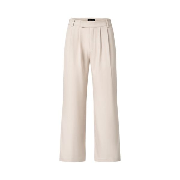  MAVERIK® PLEATED FLARED TROUSERS ( CREAM ) 