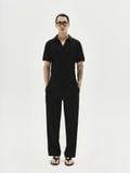  MAVERIK® RIB POLO SHIRT (BLACK) 
