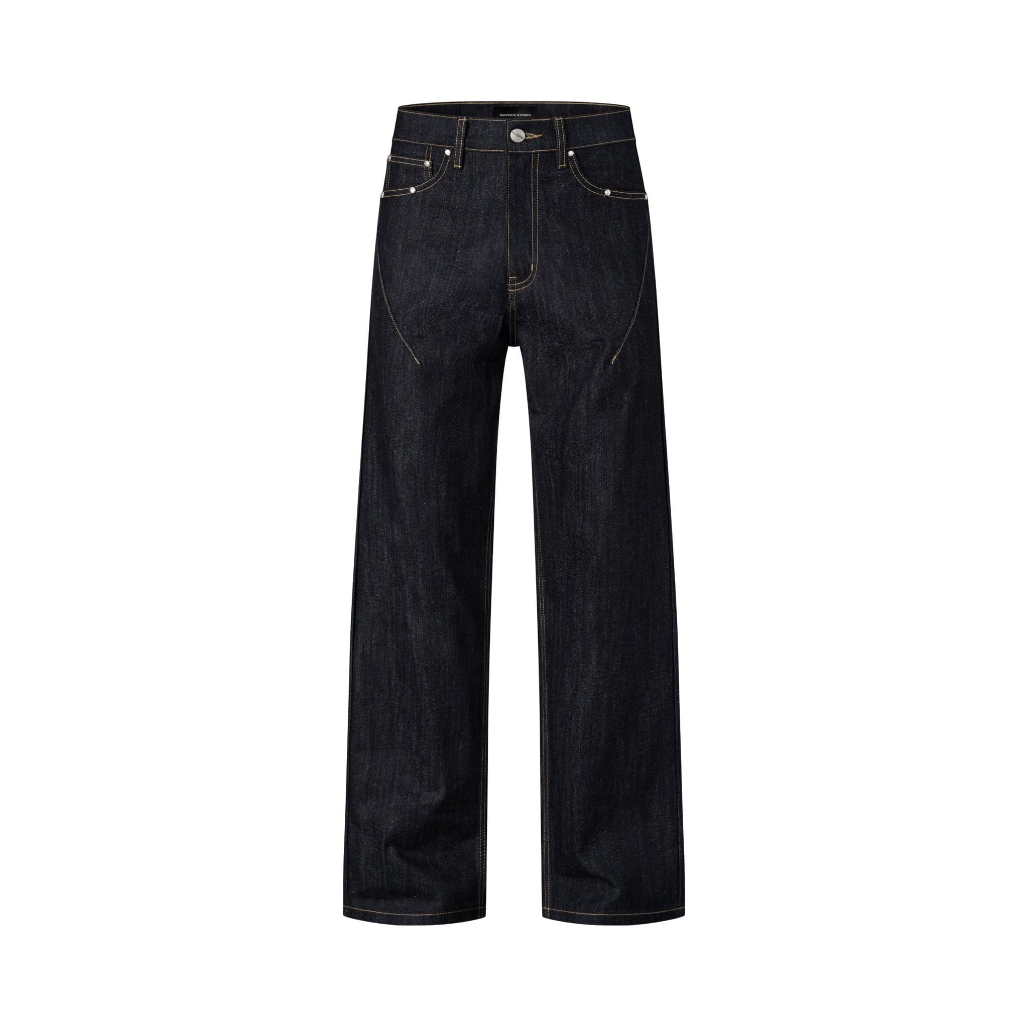  MAVERIK® LOOSE FIT RAW DENIM PANTS ( BLUE ) 