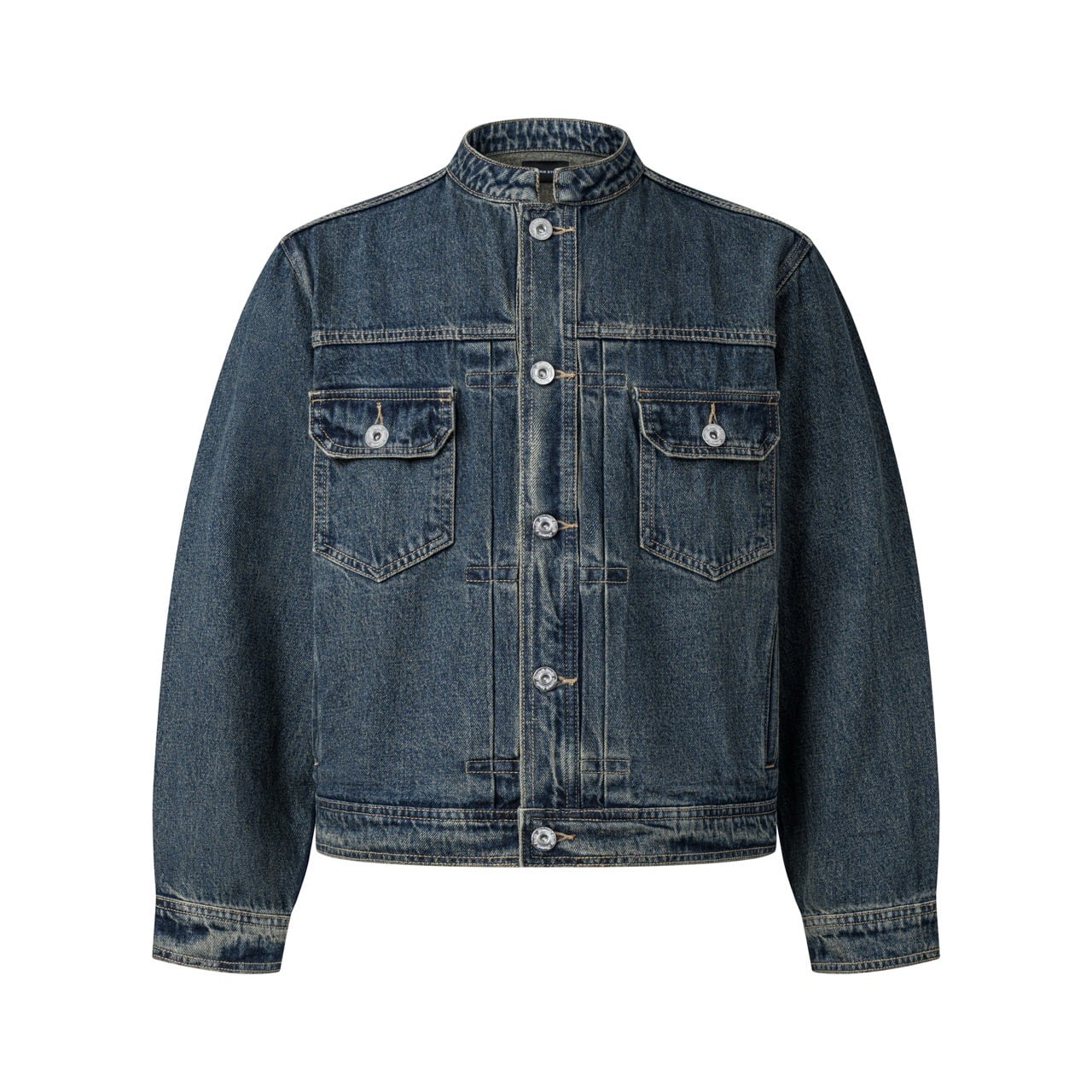 Maverik Studio MAVERIK® BANDCRAFT DENIM JACKET ( DIRTY WASHED BLUE )