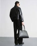  MAVERIK® SECOND SKIN LEATHER TRUCKER JACKET ( OBSIDIAN BLACK ) 