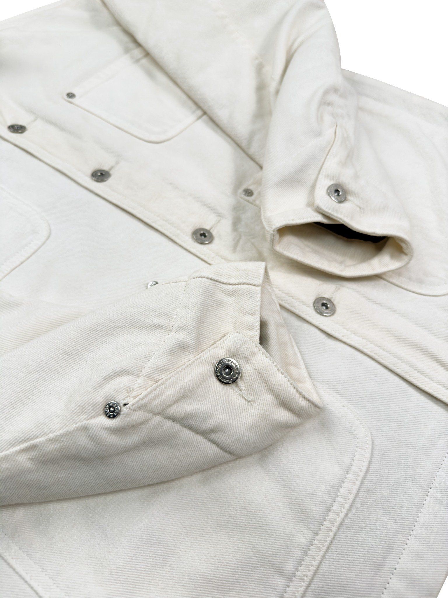  ALMV DENIM WORK JACKET ( WHITE ) 