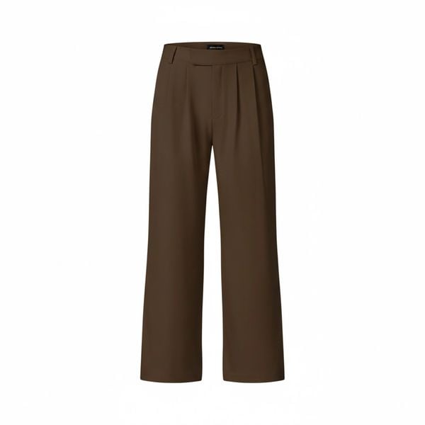  MAVERIK® PLEATED FLARED TROUSERS ( MOCHA ) 