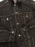  ALMV OVERSIZED DENIM JACKET ( UMBER / STONE WASHED ) 