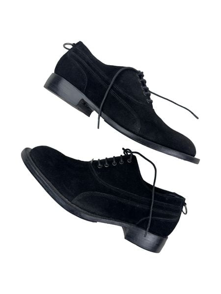  SIGNAL NOISE SUEDE DERBY SHOES ( BLACK ) 