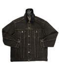  ALMV OVERSIZED DENIM JACKET ( UMBER / STONE WASHED ) 