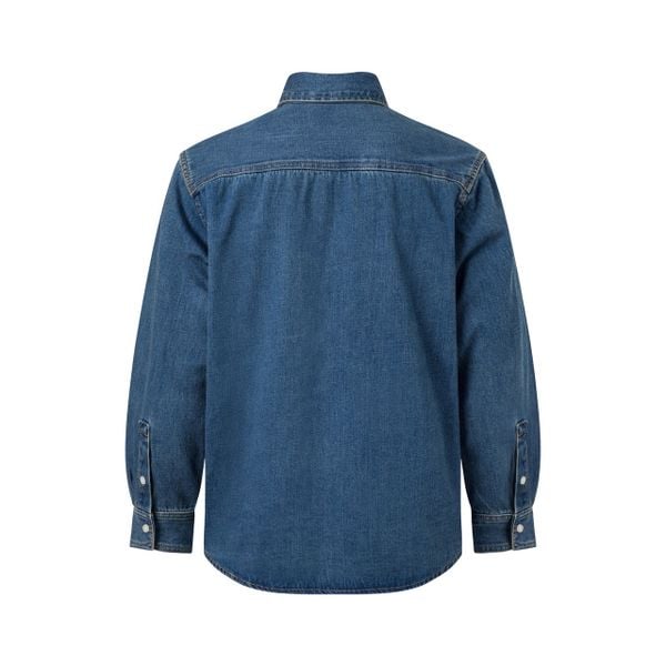  MAVERIK® BUTTON WASHED DENIM SHIRT ( INDIGO BLUE ) 