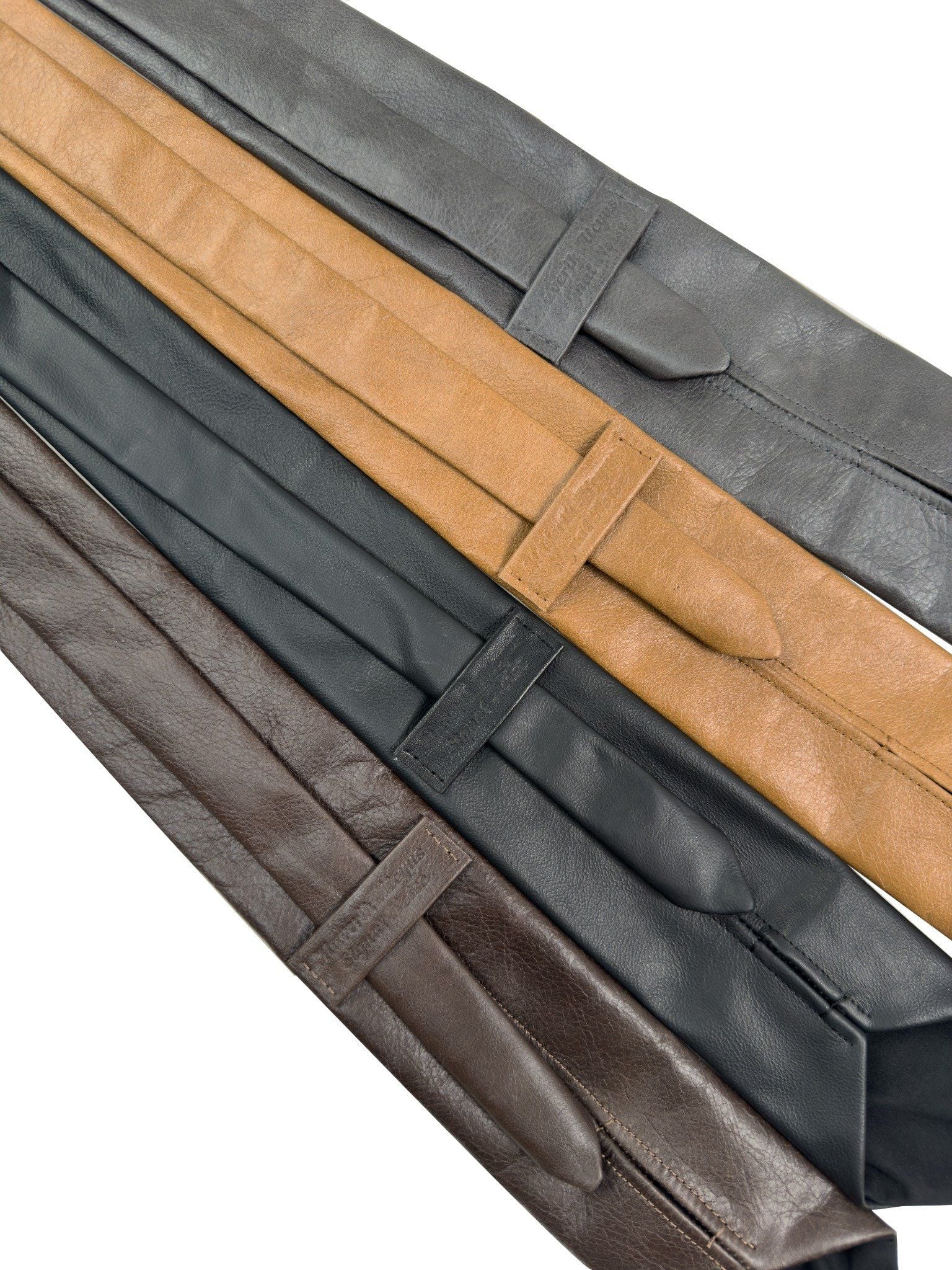  ALMV S/N LEATHER TIE ( BLACK ) 