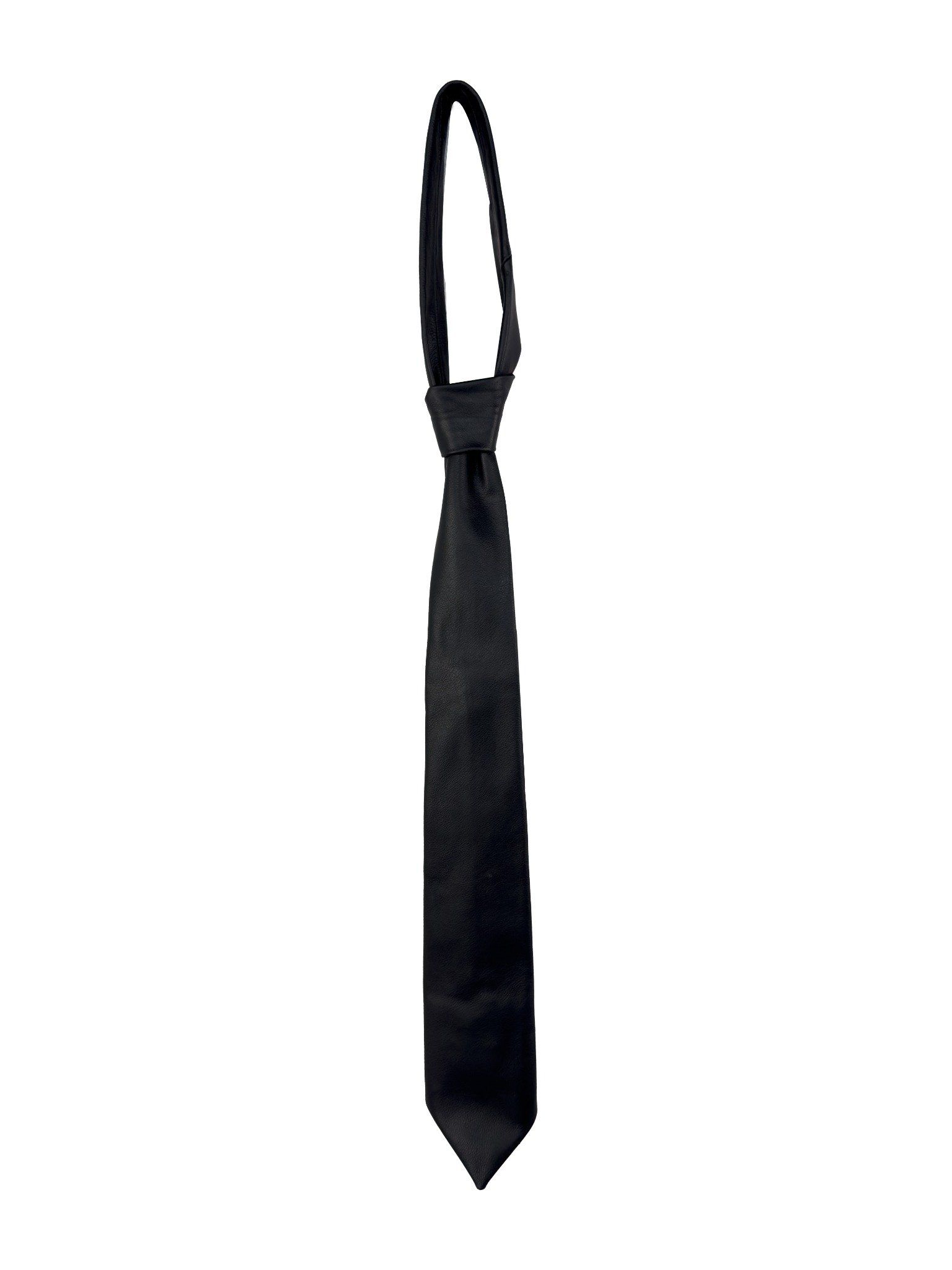  ALMV S/N LEATHER TIE ( BLACK ) 