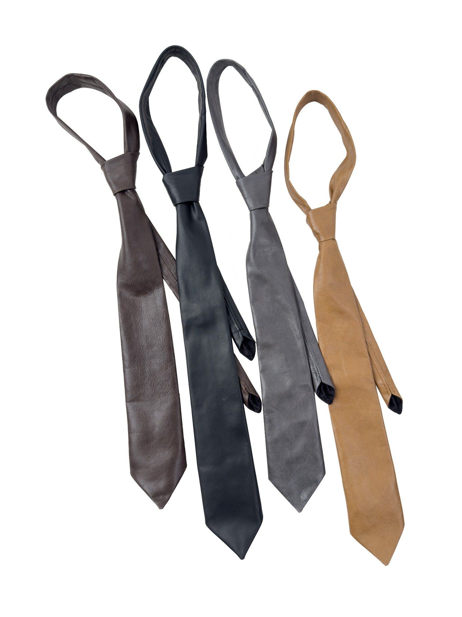 ALMV S/N LEATHER TIE ( GREY ) 