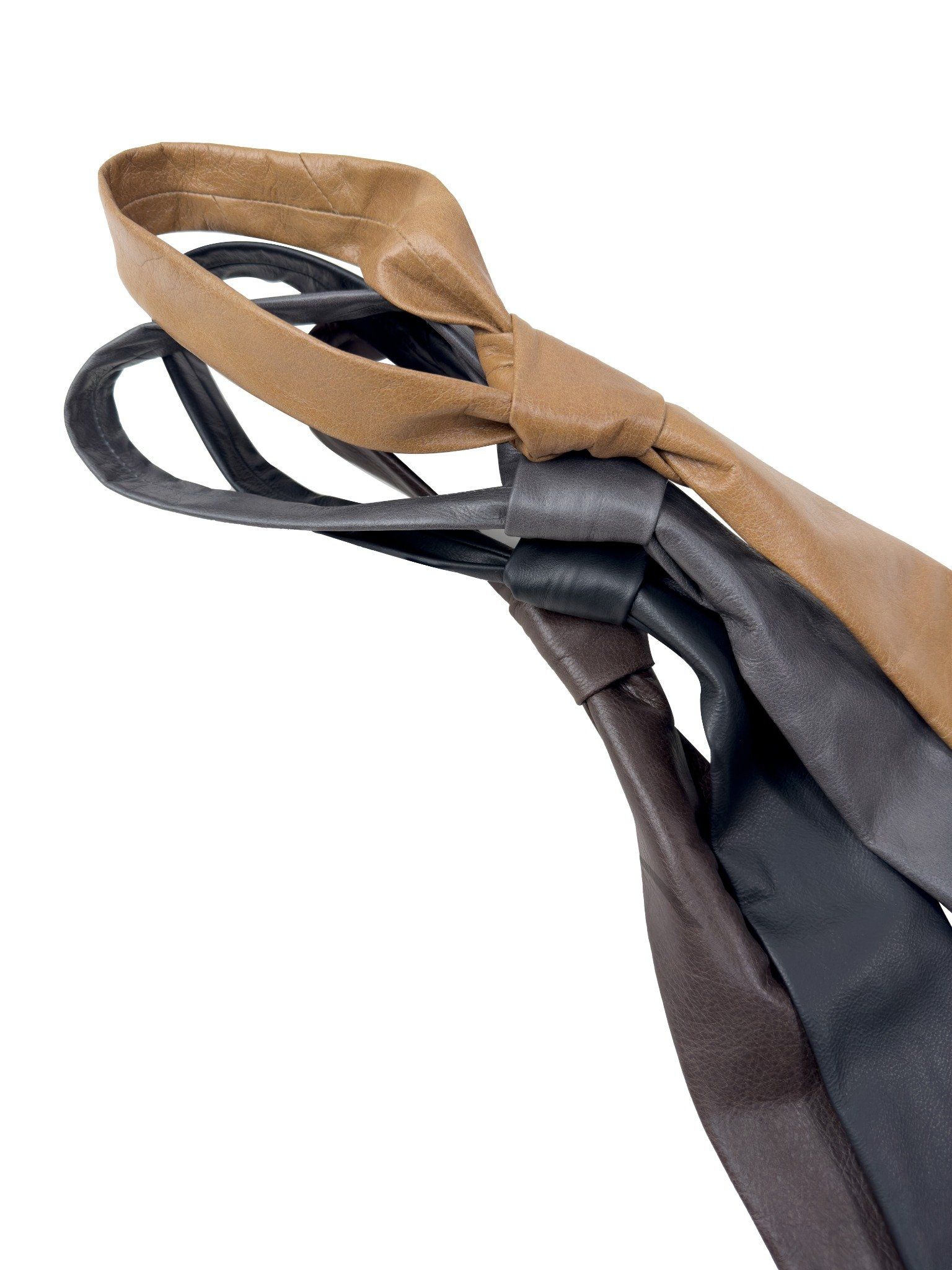  ALMV S/N LEATHER TIE ( BLACK ) 