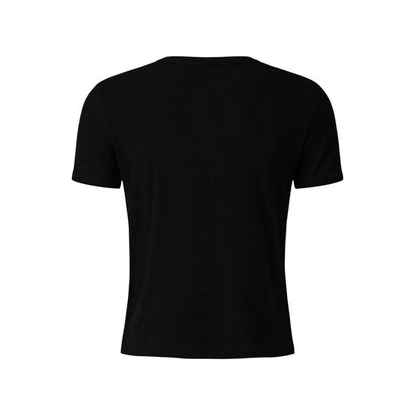  MAVERIK® BUTTON RIB SLIM FIT T-SHIRT ( BLACK ) 