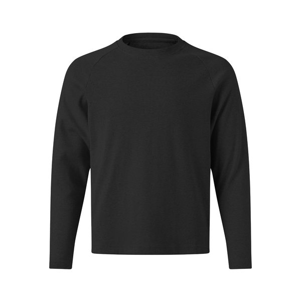  MAVERIK® SLIM FIT RIB LONG SLEEVE T-SHIRT ( BLACK ) 