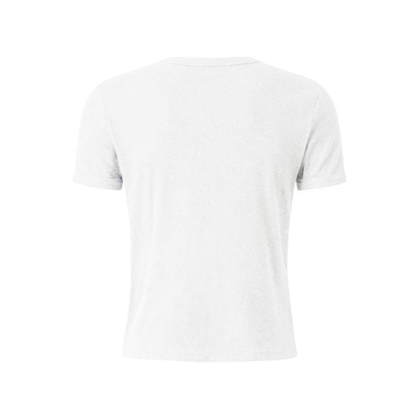  MAVERIK® BUTTON RIB SLIM FIT T-SHIRT ( WHITE ) 
