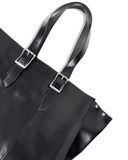  ALMV S/N LEATHER TOTE BAG ( BLACK ) 