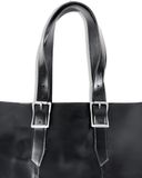  ALMV S/N LEATHER TOTE BAG ( BLACK ) 