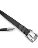  ALMV SILVER / LEATHER BELT ( 3 CM ) 