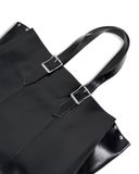  ALMV S/N LEATHER TOTE BAG ( BLACK ) 