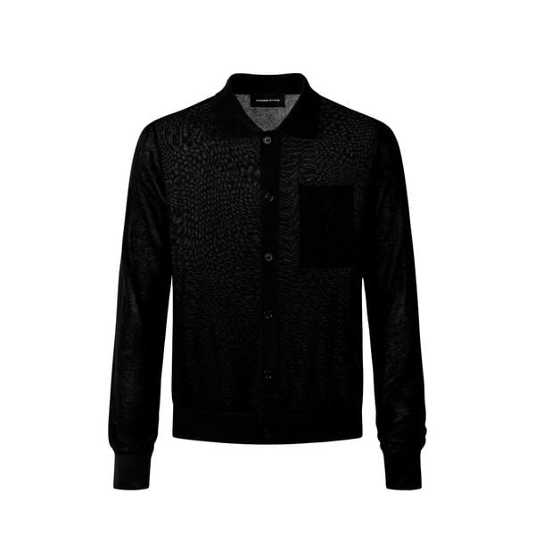  MAVERIK® LONGSLEEVES KNIT SHIRT ( BLACK ) 