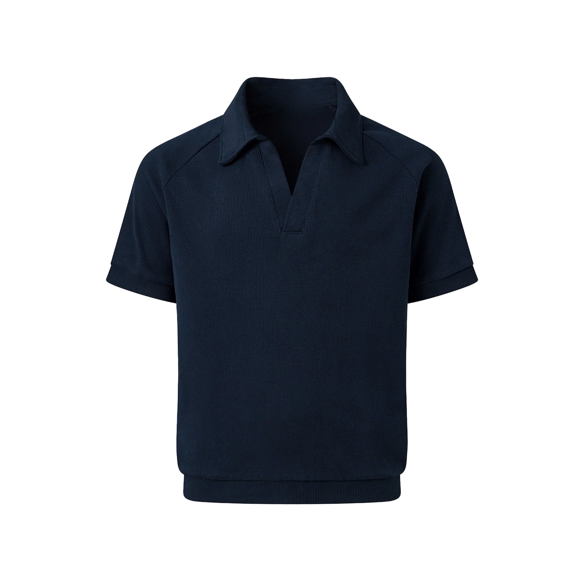  MAVERIK® RIB POLO SHIRT ( NAVY ) 