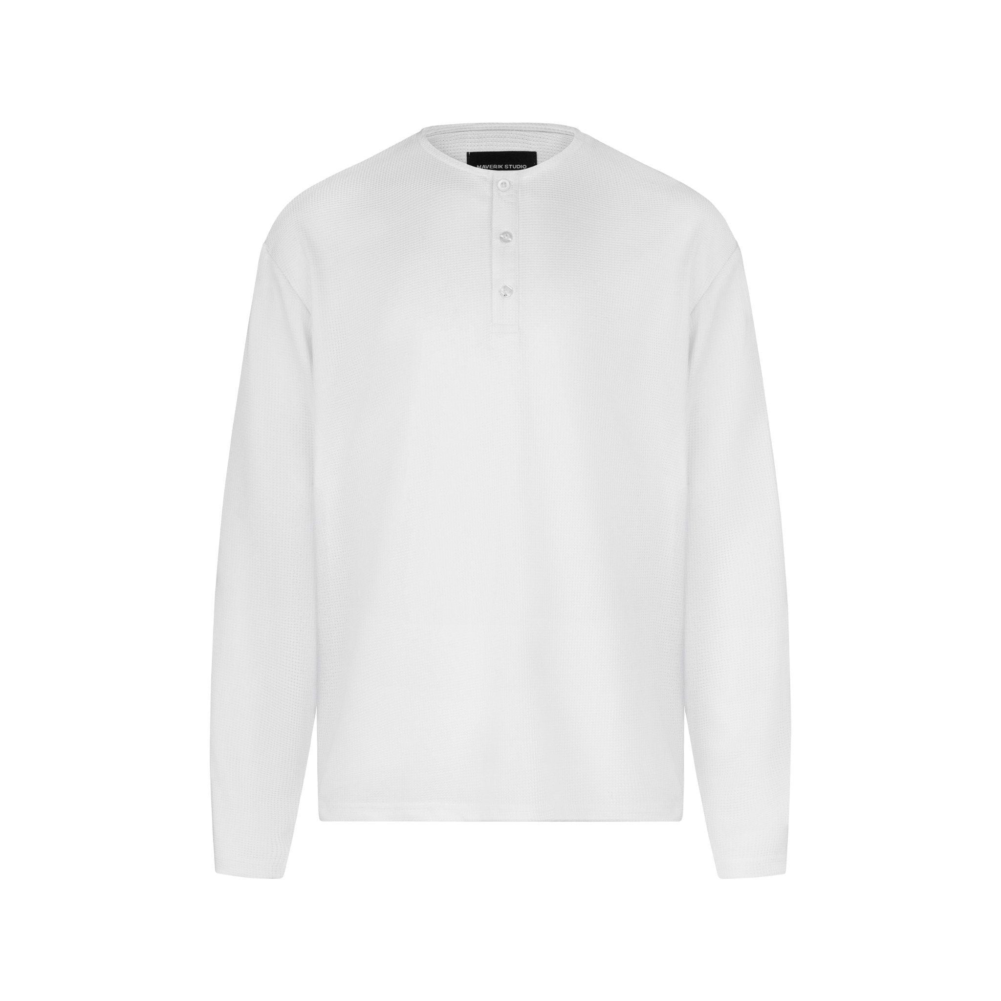  MAVERIK® WAFFLE LONGSLEEVES T-SHIRT ( WHITE ) 