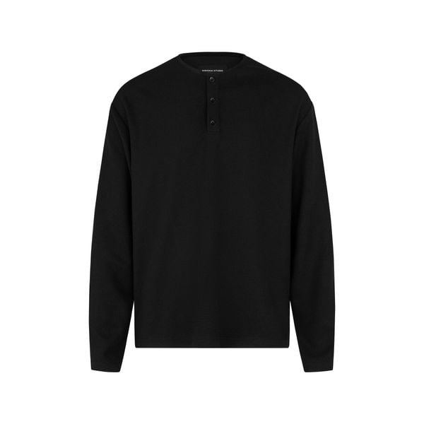  MAVERIK® WAFFLE LONGSLEEVES T-SHIRT ( BLACK ) 