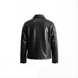  MAVERIK® SECOND SKIN LEATHER ZIP JACKET ( OBSIDIAN BLACK ) 