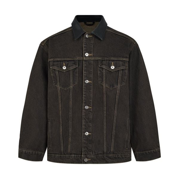  ALMV OVERSIZED DENIM JACKET ( UMBER / STONE WASHED ) 