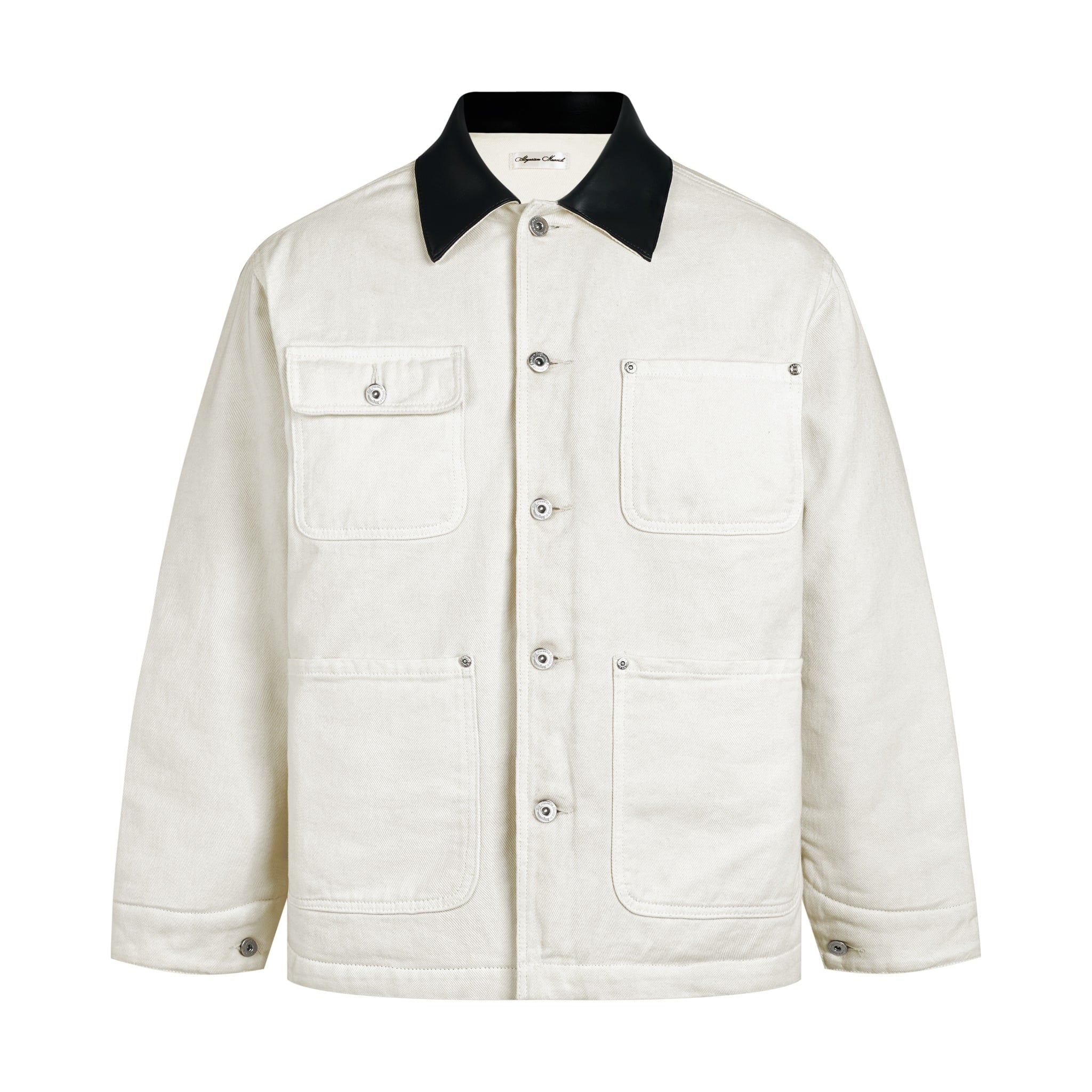 Maverik Studio ALMV DENIM WORK JACKET ( WHITE )