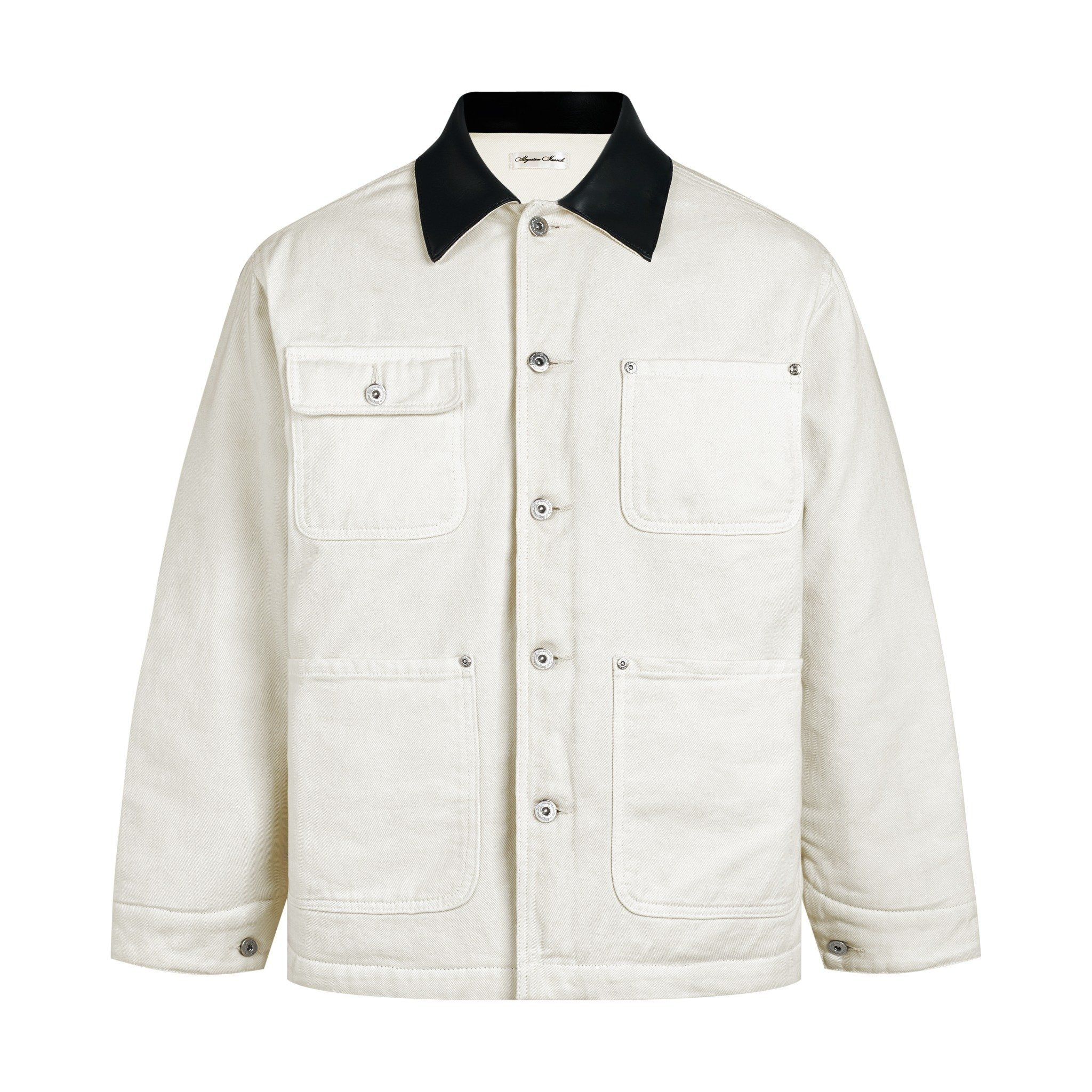  ALMV DENIM WORK JACKET ( WHITE ) 