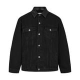  ALMV OVERSIZED DENIM JACKET ( DARK NAVY / BLACK NAVY ) 