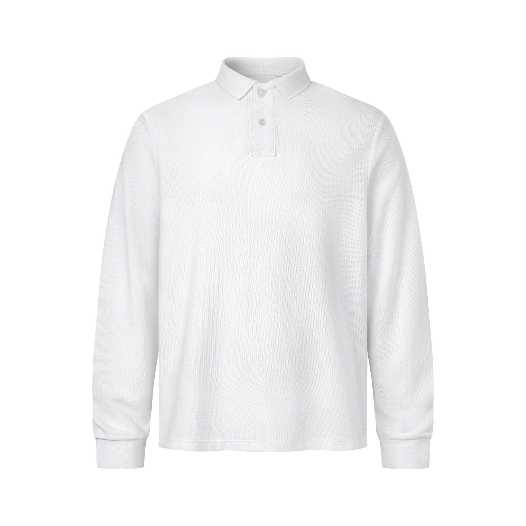  MAVERIK® CLUB PIQUÉ LONGSLEEVE POLO SHIRT ( WHITE ) 