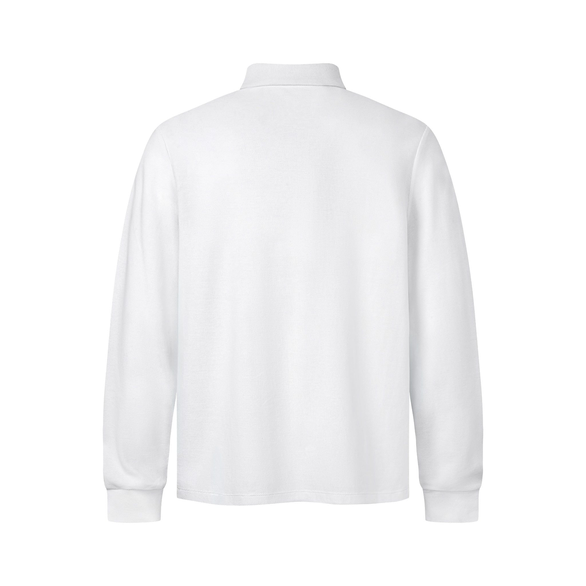  MAVERIK® CLUB PIQUÉ LONGSLEEVE POLO SHIRT ( WHITE ) 